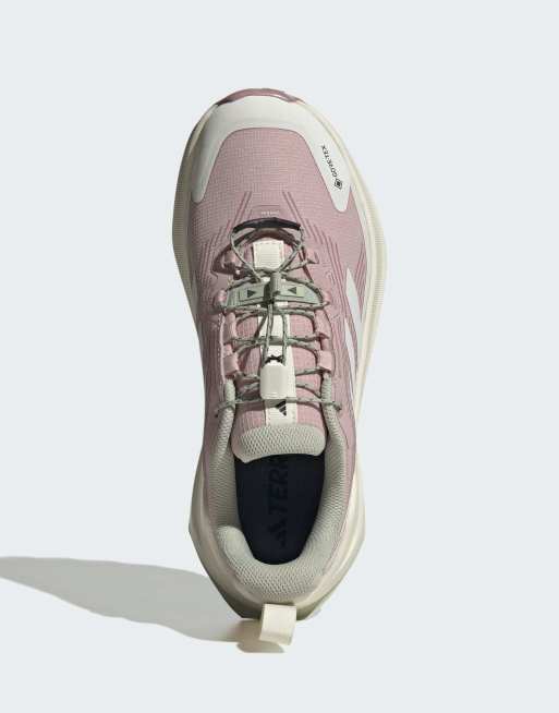 adidas Performance Terrex trailmaker 2 gore-tex speed lace sneakers in roze en gebroken wit, 2 van 7