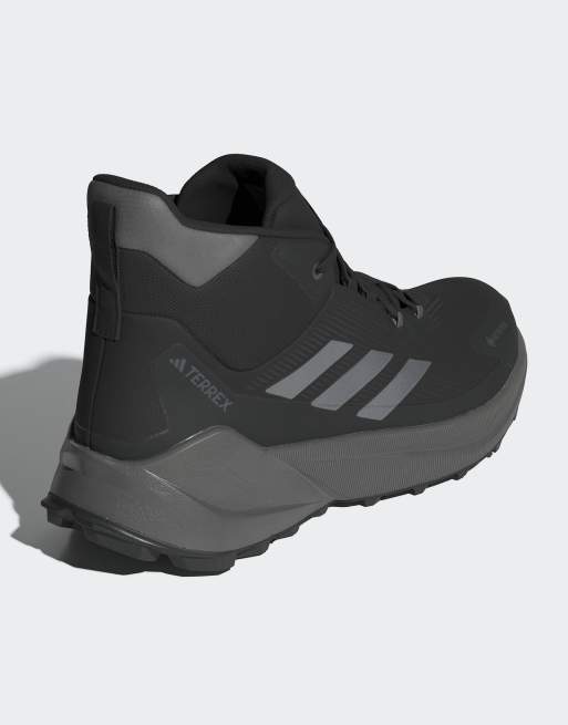 adidas Performance – Terrex Trailmaker 2.0 Mid Gore-Tex – Czarno-szare buty trekkingowe do kostki, 4 z 4