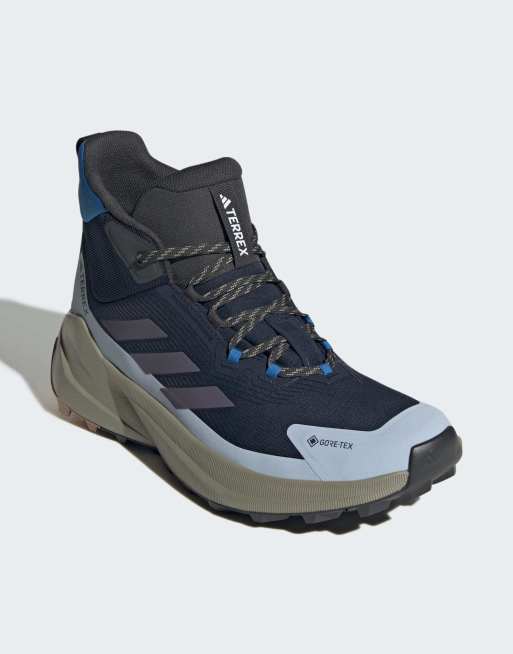 adidas Performance Terrex trailmaker 2.0 mid gore-tex wandelsneakers in navy en grijs, 6 van 7