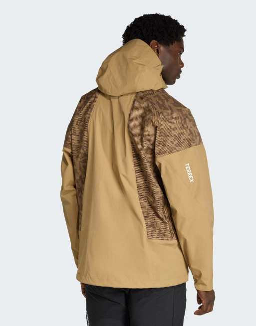adidas Performance – Terrex Xperior 2.5 Layer Hybrid Primeknit Climaproof – Beige jacka, 2 av 4