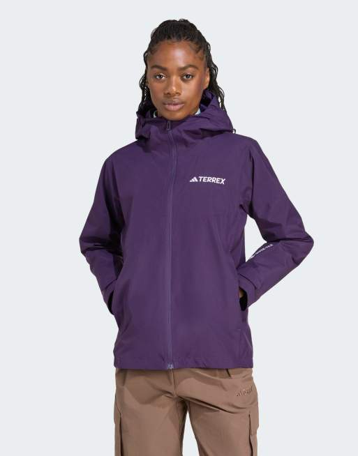 adidas performance Terrex xperior 2l gore-tex performance jacket in aurora plum