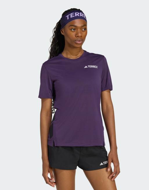 adidas Performance TERREX Xperior Climacool+ tee in aurora plum
