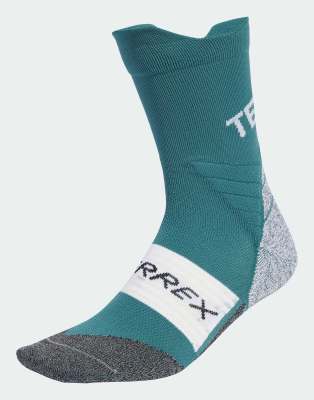 adidas Performance - Terrex xperior climacool - Trail-Crew-Socken in Preloved Teal-Blau