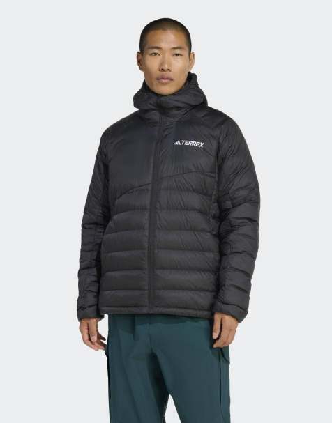 adidas performance Terrex xperior climawarm+ down hooded jacket in black - view 1