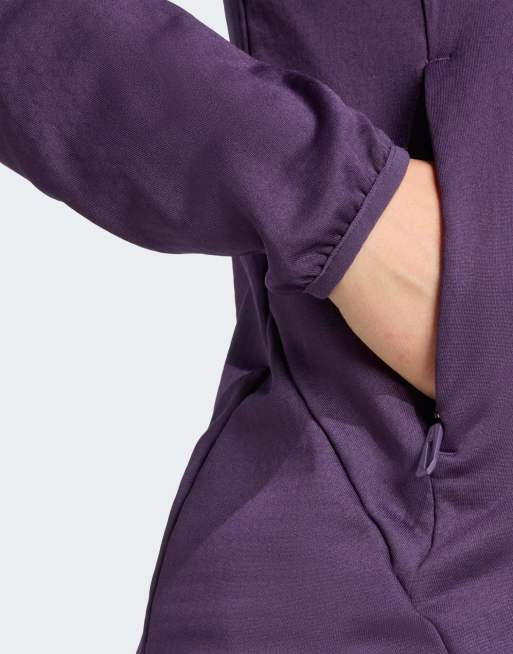 adidas Performance - Terrex Xperior Climawarm - Giacca leggera in pile color prugna aurora, 3 di 4