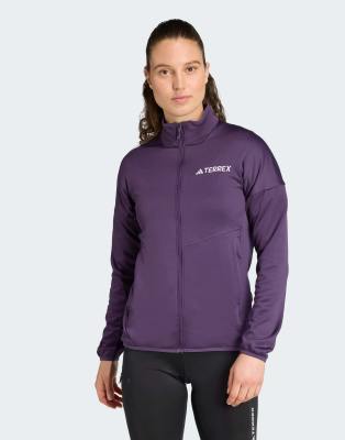 adidas Performance - Terrex xperior climawarm - Leichte Fleece-Jacke in Aurora Plum-Lila