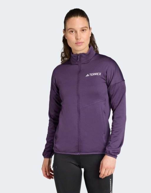 adidas Performance – Terrex xperior climawarm – Leichte Fleece-Jacke in Aurora Plum