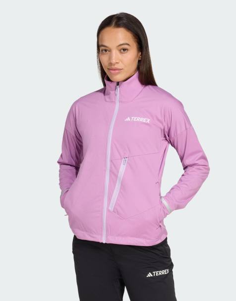adidas performance Terrex xperior cross-country ski softshell jacket in preloved purple - view 1