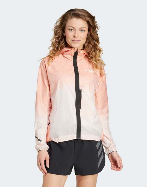 adidas Performance - Terrex Xperior - Giacca windweave leggera color arancione semi impact