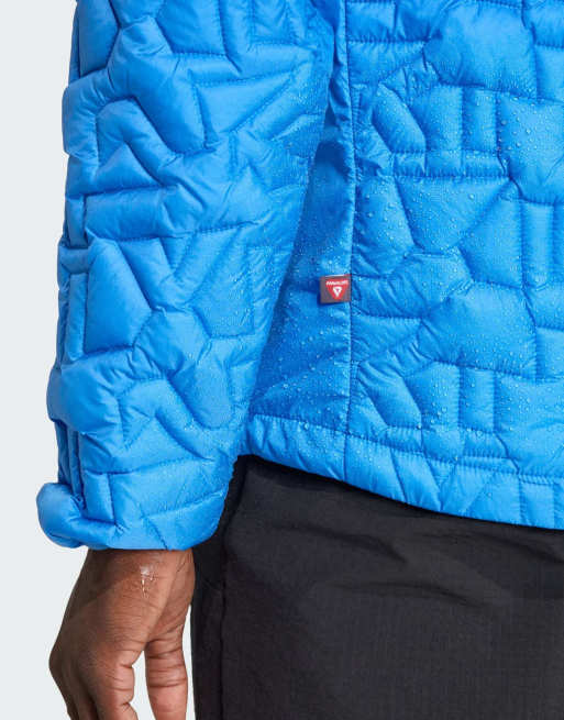 adidas performance – Terrex Xperior Primaloft – Granatowa luźna kurtka ocieplana z kapturem, 3 z 4