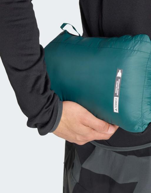 adidas performance Terrex Xperior Primaloft loose fill insulated hooded jacket in aurora ivy, 4 of 5