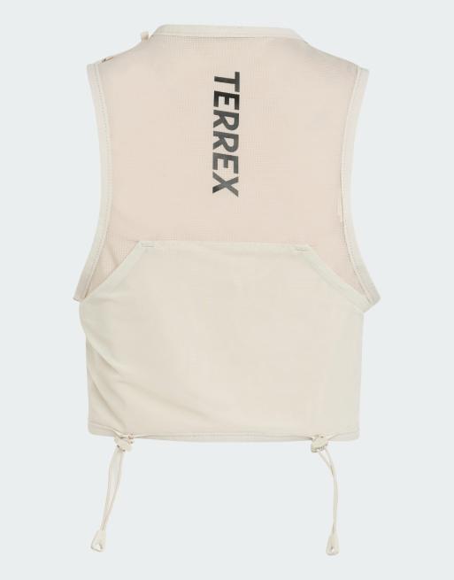 adidas Performance Terrex xperior trail running singlet 2.5l in beige, 2 of 4