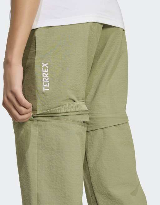 adidas Performance - Terrex Xperior Utilitas - Clima365 - Afritsbare broek in olijfgroen, 3 van 4