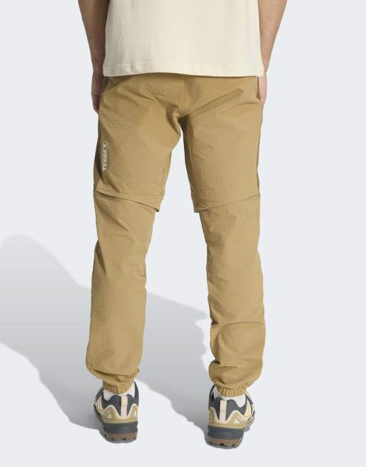 adidas performance Terrex xperior utilitas clima365 zip-off pants in brown oxide / cardboard, 2 of 4