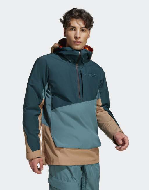 adidas Performance - Terrex Xploric 2 Climaproof - Anorak double épaisseur - Sarcelle vintage, lierre aurore et argile