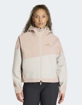 adidas Performance - Terrex xploric Climaproof - 2-lagige Jacke in Wonder Taupe / Beige-Neutral