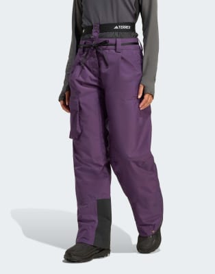 adidas Performance - Terrex Xploric Climaproof - Zweilagige, isolierte Hose in Aurora Plum-Lila