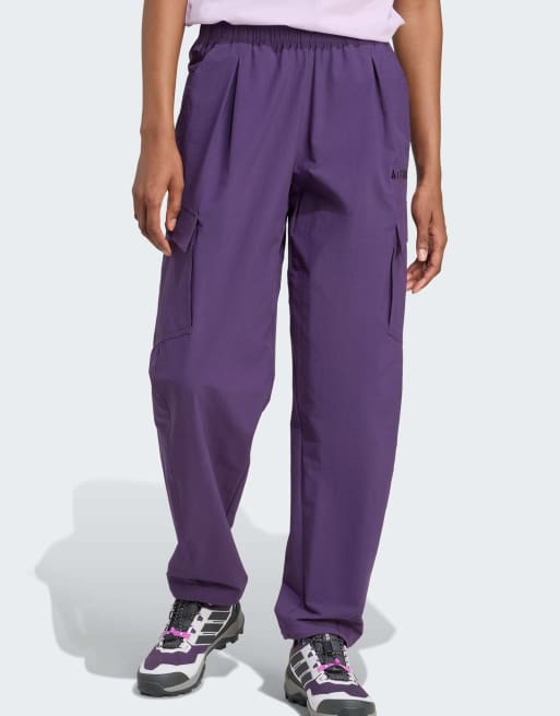 adidas Performance – Terrex Xploric – Fioletowe spodnie bojówki