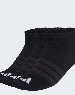 adidas Performance - Thin and Light - Essentials - 3er-Pack niedrig geschnittene Socken in Schwarz/Schwarz/Weiß