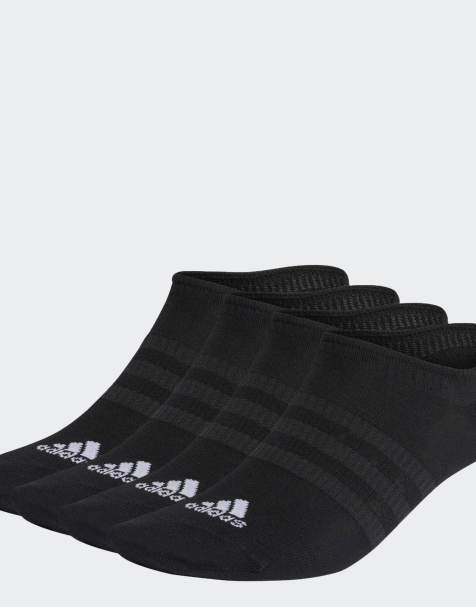 adidas performance Thin and light no-show socks 3 pairs in black / white - view 1