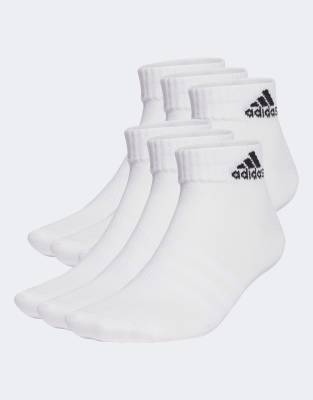 adidas Performance - Thin and Light Sportswear - 6er-Pack knöchelhohe Socken in Weiß