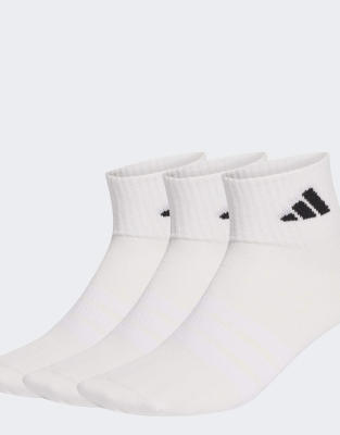 Thin & light - Lot de 3 paires de chaussettes de sport basses - Blanc/noir 13-14.5