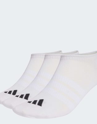 adidas performance - Thin & Light Sportswear - 3 Paar Füßlinge in Weiß / Weiß / Schwarz