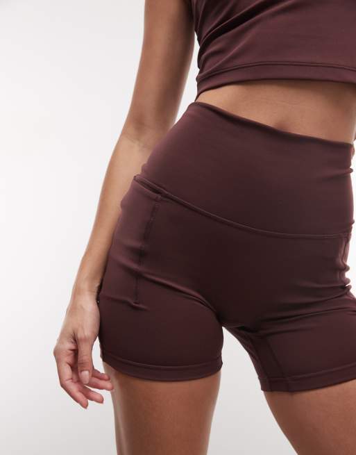 adidas Performance Three Stripes Studios cross over shorts in burgundy , 4 of 5