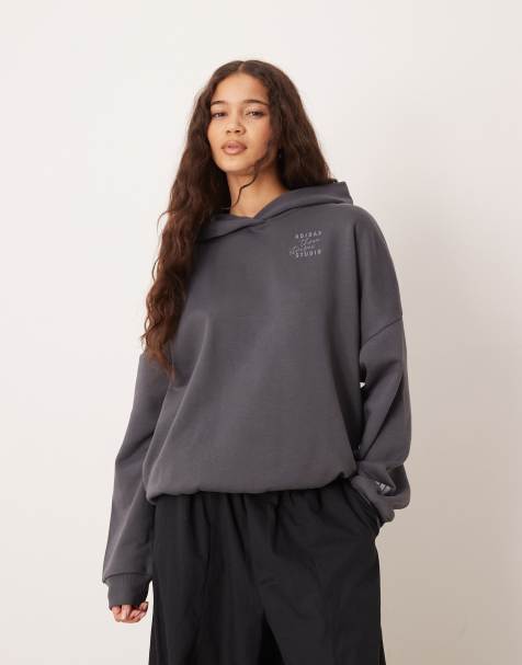 adidas Performance Three Stripes Studios hoodie in slate blue - view 1