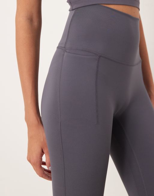 adidas Performance Three Stripes Studios leggings in navy, 4 of 5
