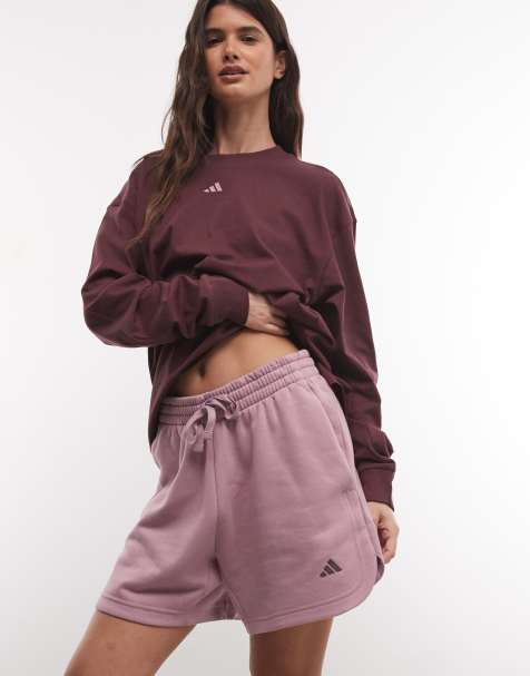 adidas Performance Three Stripes Studios Shorts in Lilac  - view 1