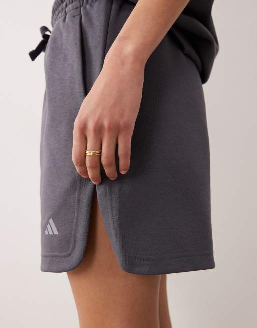 adidas Performance - Three Stripes Studios - Skiferblå jerseyshorts, 4 af 5