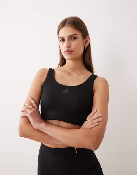 adidas Performance Three Stripes Studios tank top in black - view 1