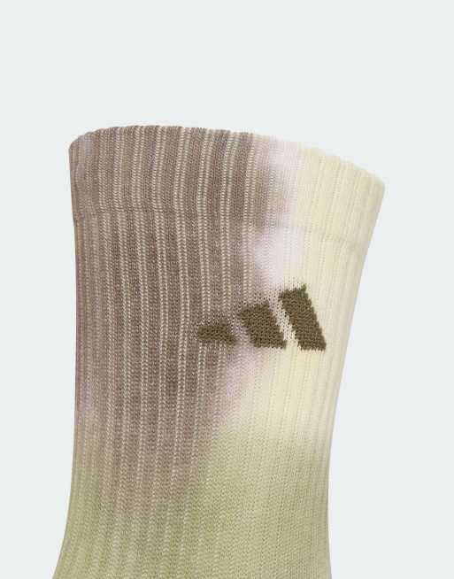 adidas performance Tie-dye socks 3 pairs in multicolor / white / dual, 3 of 3