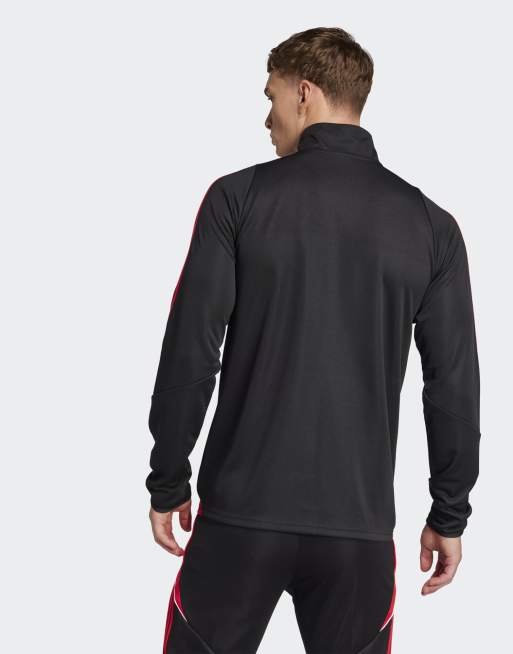 adidas Performance – Tiro 24 – Trainingsoberteil in Schwarz und Pure Ruby, 2 von 4