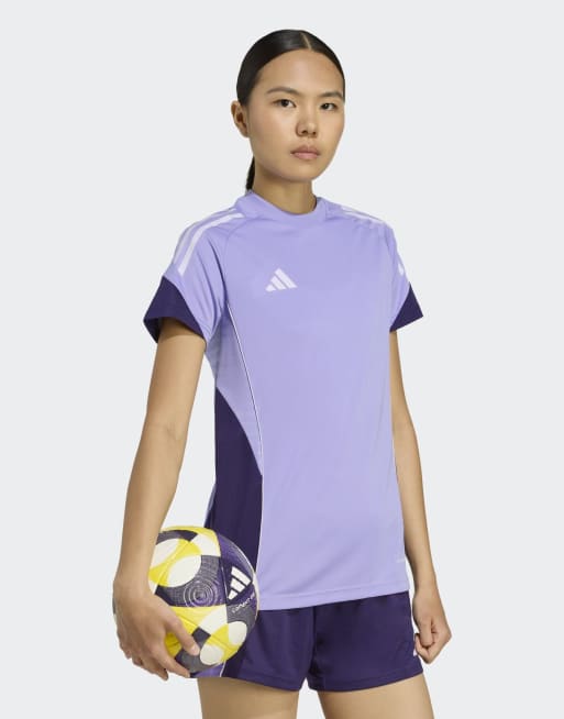 adidas performance – Tiro 25 Competition – Jasnofioletowa koszulka treningowa, 4 z 4