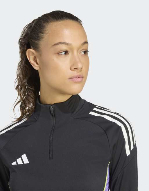 adidas Performance – Tiro 25 Competition – Trainingsoberteil in Schwarz/Purple Rush, 4 von 4