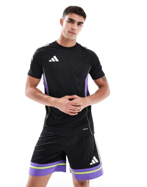 adidas Performance – Tiro 25 Competition – Trikotoberteil in Schwarz/Purple Rush - view 1