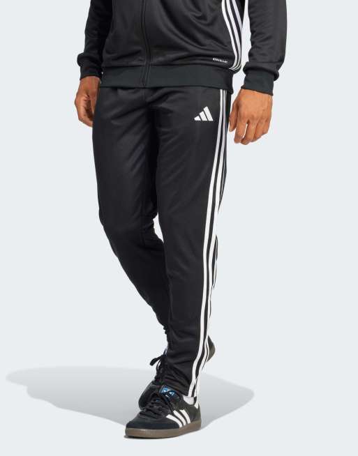 adidas Performance - Tiro 25 Essentials - Pantaloni da allenamento neri / bianchi, 3 di 4