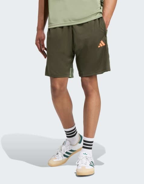adidas performance Tiro 25 essentials shorts in night cargo / tent green / imp - view 1