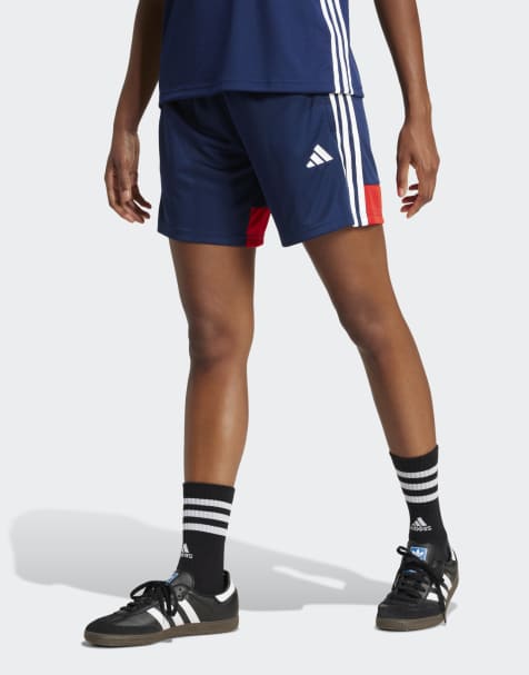 adidas performance Tiro 25 essentials shorts in team navy / red