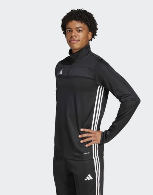 adidas Performance - Tiro 25 Essentials - Sort træningstop med hvide detaljer
