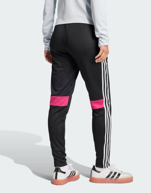 adidas Performance – Tiro 25 Essentials – Svarta, grå och rosa träningsbyxor, 2 av 4