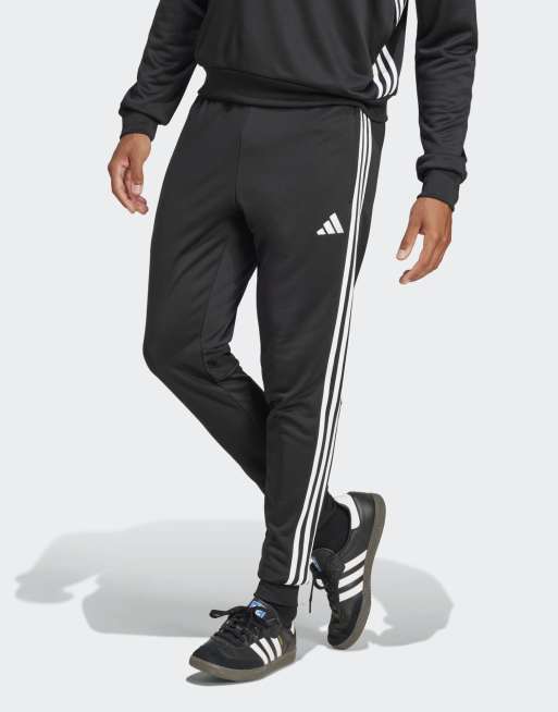 adidas performance Tiro 25 essentials sweat pants in black / white