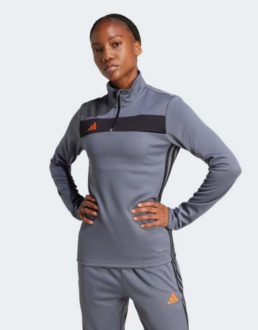 adidas Performance - Tiro 25 Essentials - Top da allenamento color onice/arancione