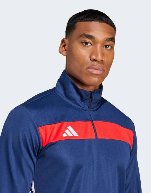 adidas performance Tiro 25 essentials training top in team navy / red