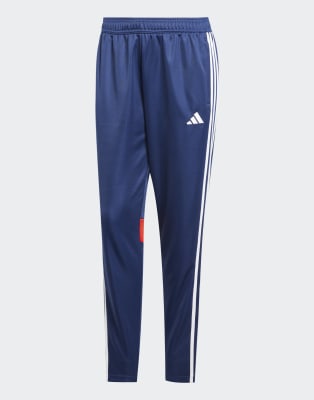 adidas Performance - Tiro 25 Essentials - Trainingshose in Team Navy und Rot-Blau