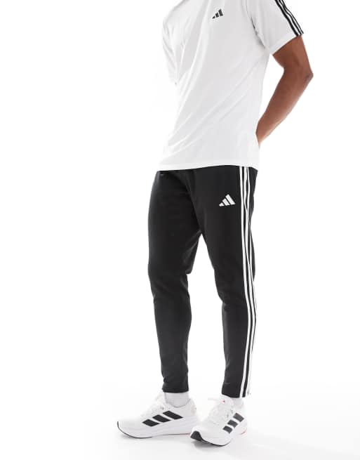 adidas performance Tiro 25 essentials winterized training pants in black / white