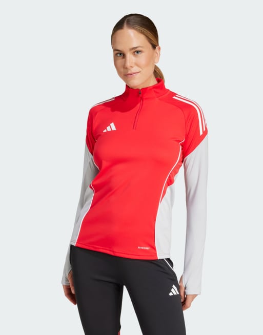 adidas Performance – Tiro 25 – Röd träningstopp