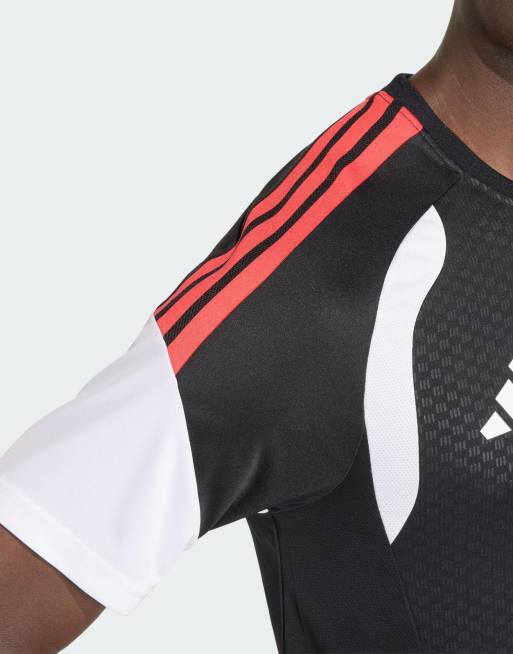 adidas performance Tiro 26 competition training jersey in black / semi lucid red, 4 of 4